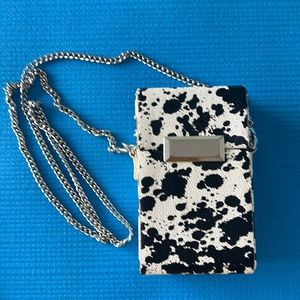Snob Essentials Box leopard print crossbody purse bag